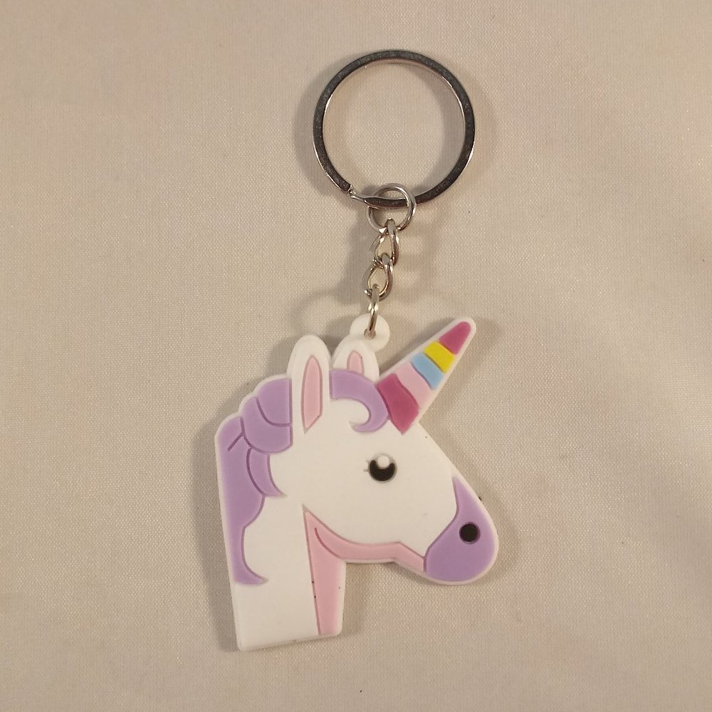 Silver My Little Pony Thunder Spectrum Pegasus + Rainbow Unicorn Key Rings 2 pcs - Picture 4 of 4